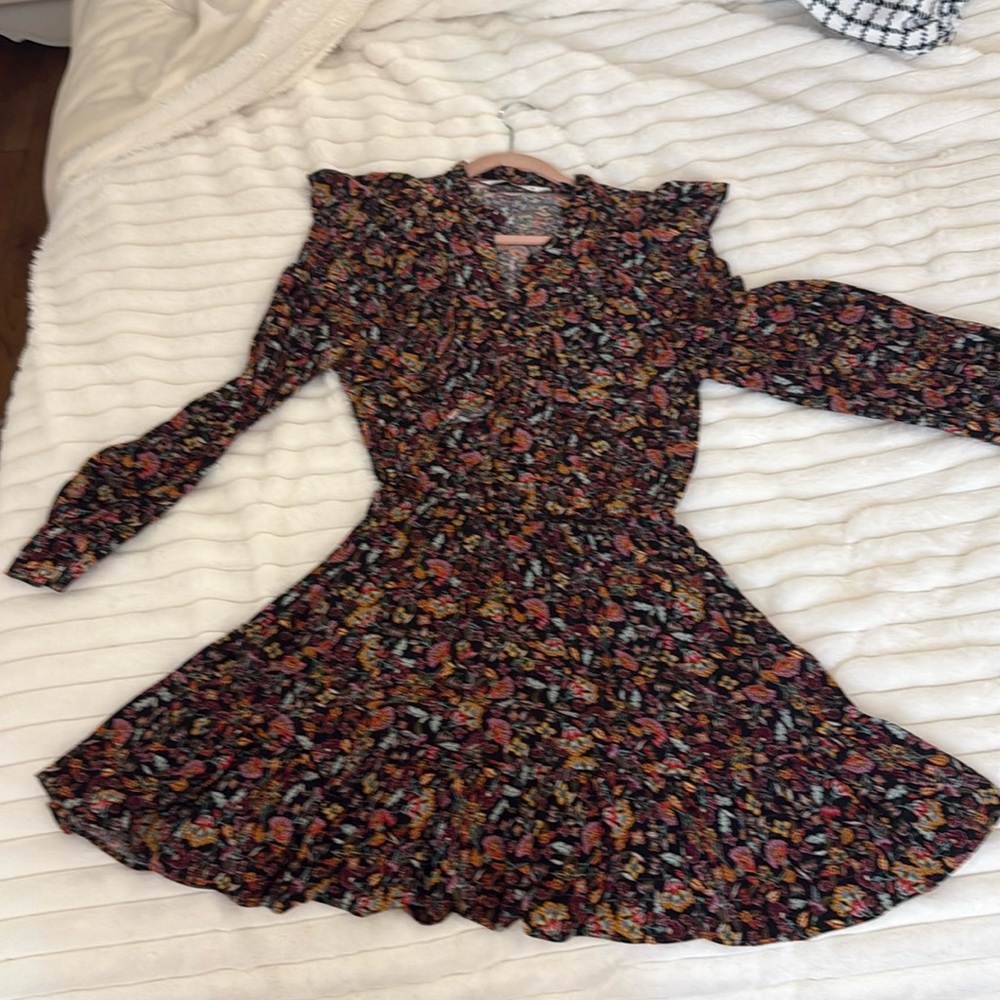 Floral long sleeve floral dress